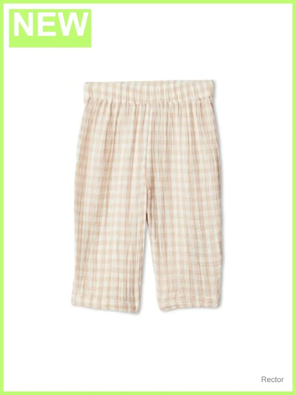 Toddler Cotton Gauze Pants Adjustable Waist Straight Leg Pull On